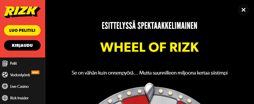 Rizk Wheel of Rizk